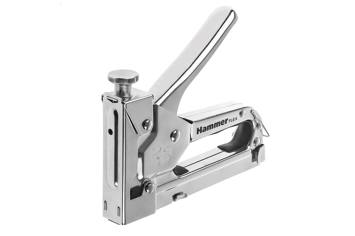 Степлер мебельный Hammer Flex  309-006 скобы П4-14мм (тип 53), с рег. удара