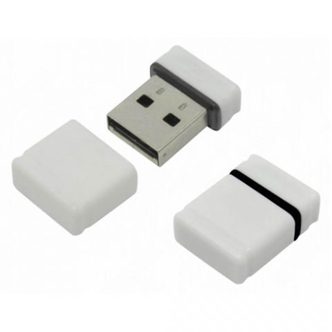 USB2.0 FlashDrives32 Gb Qumo Nano White белый