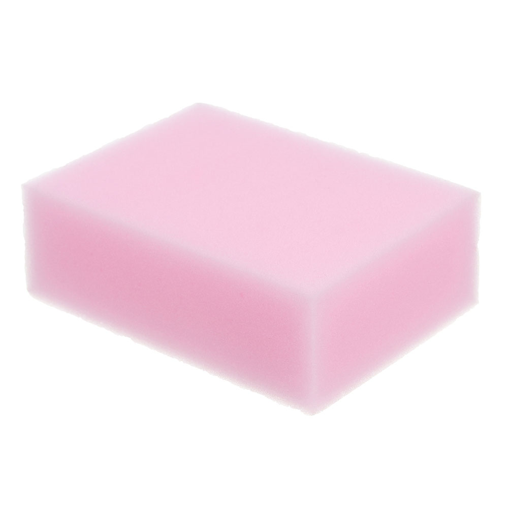 Губка меламин для удаления пятен, розовая, меламин, 9х6х3см, ГМ