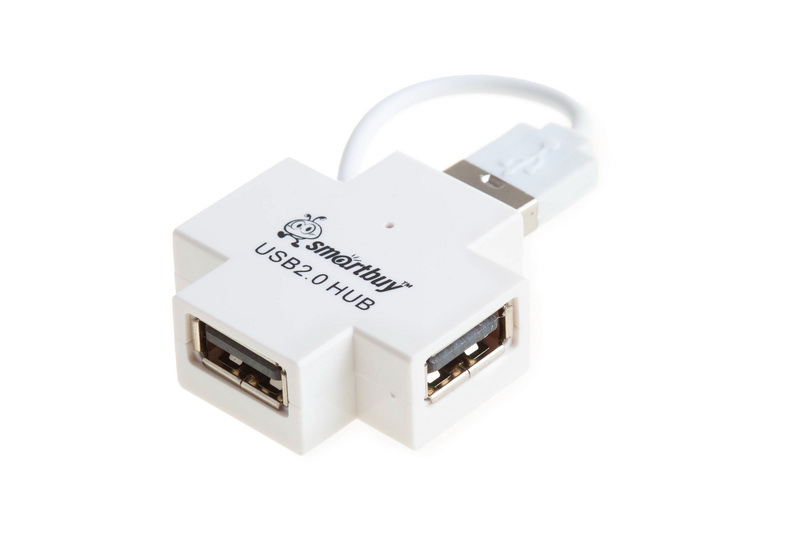 USB - Xaб SmartBuy 4 порта (SBHA-6900-W) белый
