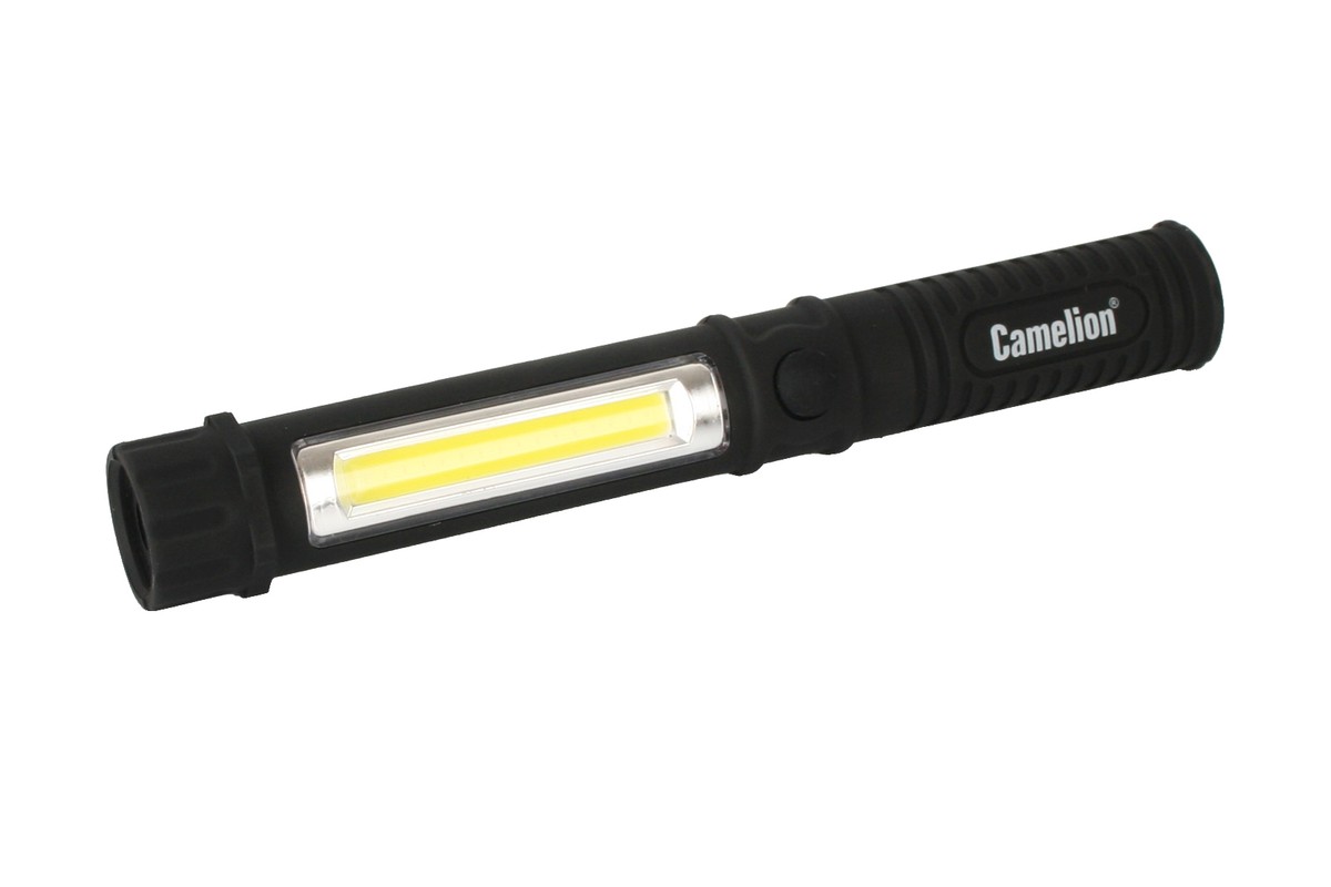 Фонарь  Camelion LED 51521 (фонарь-ручка, COB LED + 1W LED, 3хAAA,пластик, магнит, клипса, блистер)