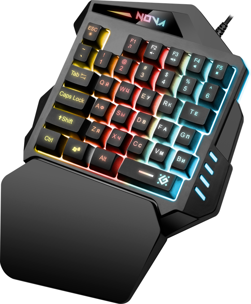 Клавиатура DEFENDER Nova ПЛ-860L игровая,Rainbow,подсветка 35В
