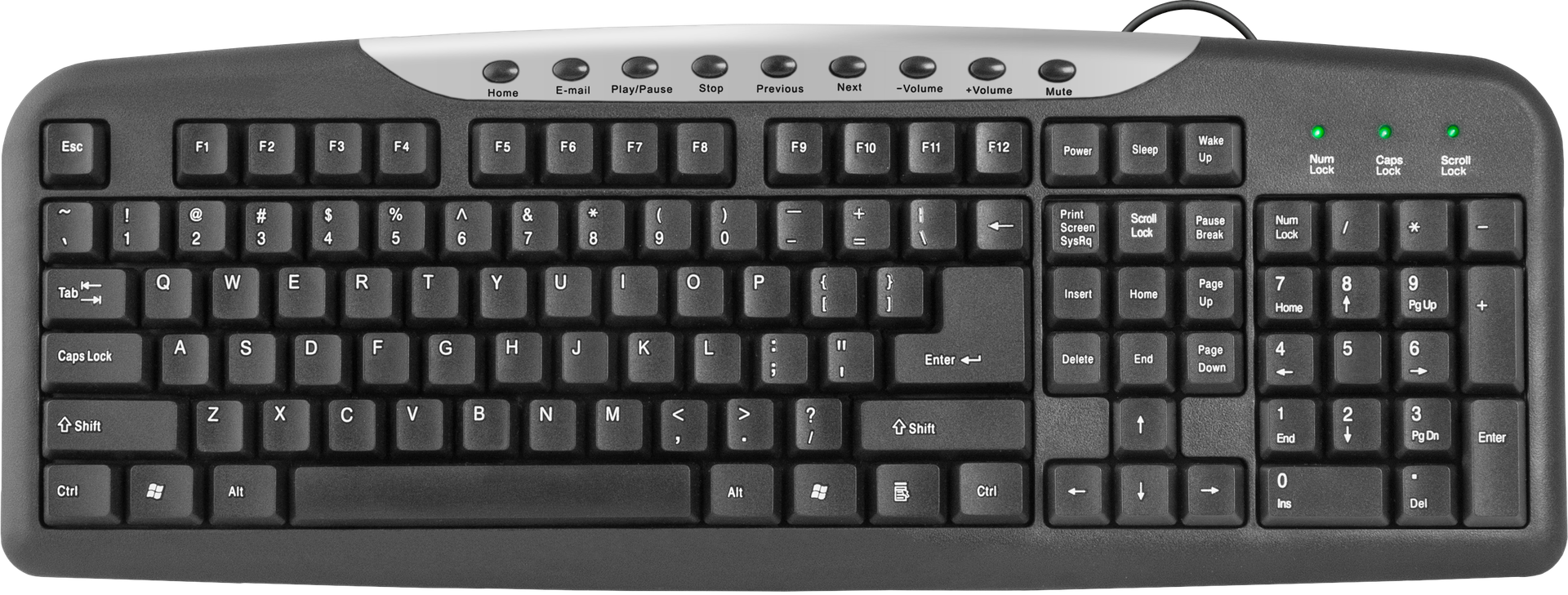 Клавиатура DEFENDER HM-830 RU,черый,полноразмерная