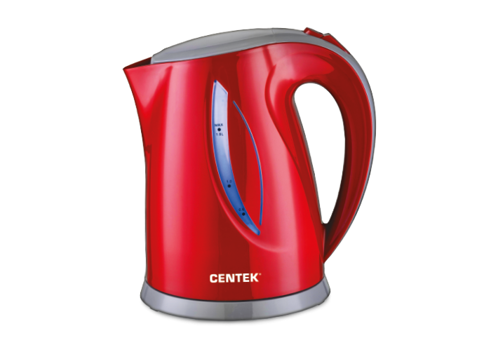Чайник Centek CT-0053 Red (1.8л, 2200Вт, ВНУТРЕННЯЯ LED ПОДСВЕТКА, уровень воды, фильтр) 8/уп