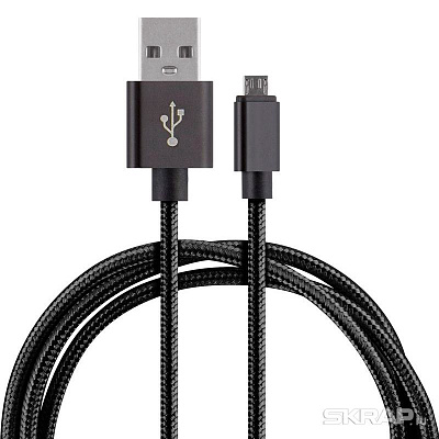 Кабель USB - micro USB Energy ET-25, цвет - черный