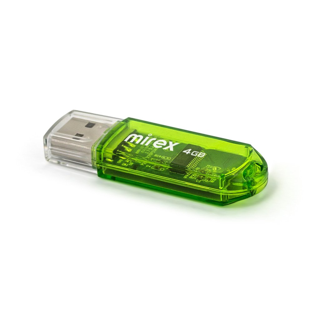 USB2.0 FlashDrives 4Gb Mirex ELF GREEN