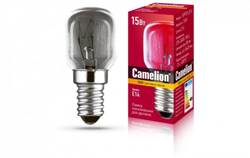 Лампа  для духовок Camelion MIC 15/PТ/CL/Е14 (Эл.лампа накал. для духовок)