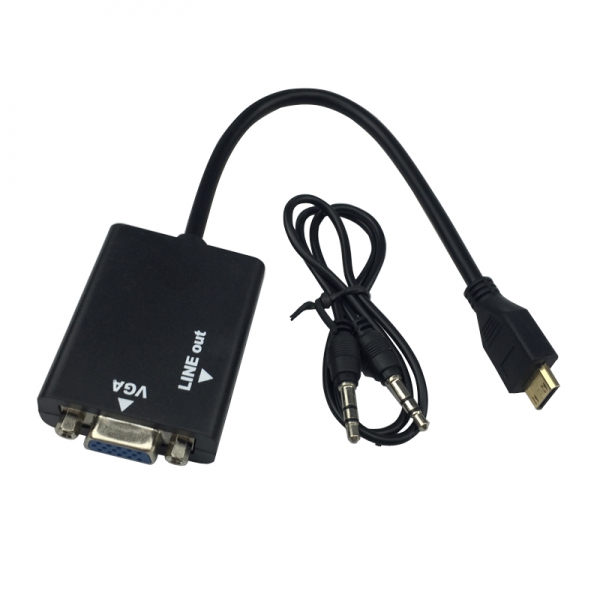 Видео переходник AVW21 (VHC-2) (HDMI-VGA/J3.5)