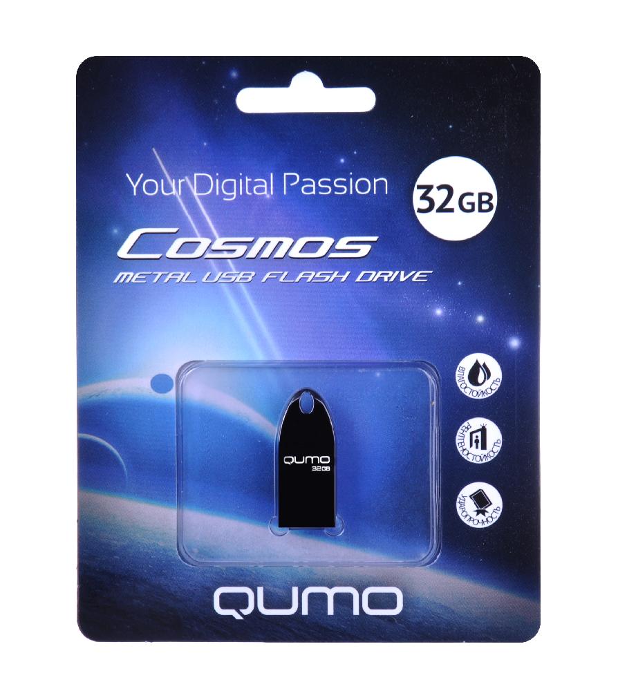 USB2.0 FlashDrives32 Gb Qumo Cosmos тёмный