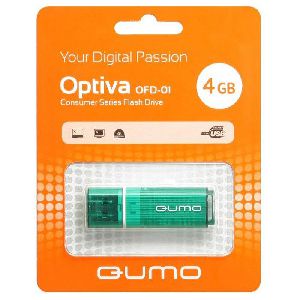 USB2.0 FlashDrives 4Gb QUMO Optiva 01 зелёный