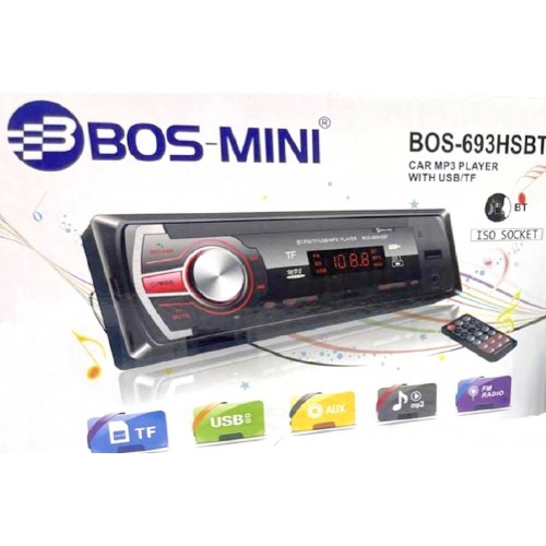 автомагнитола+Bluetooth+USB+AUX+Радио BOS-693HSBT