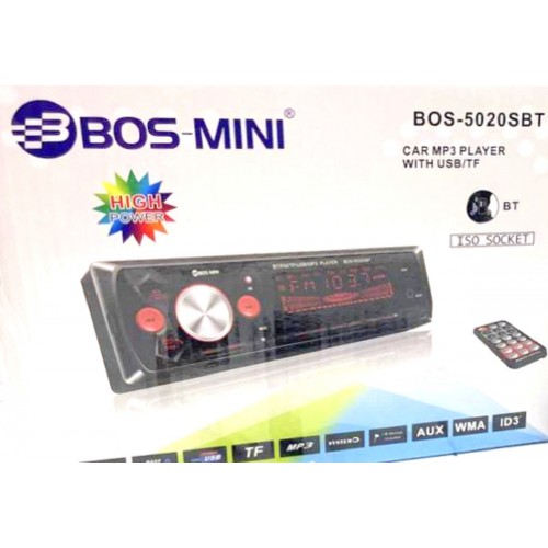 автомагнитола+Bluetooth+USB+AUX+Радио BOS-5020SBT