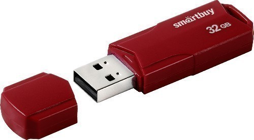 USB3.0 FlashDrives 32Gb Smart Buy  CLUE Burgundy (SB32GBCLU-BG)