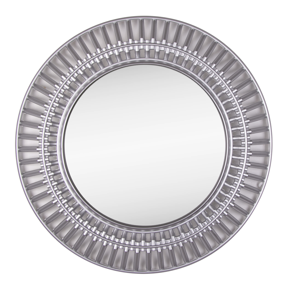 Зеркало интерьерное настенное 5029-Z1 в ажурном корпусе d=51см, серебро
