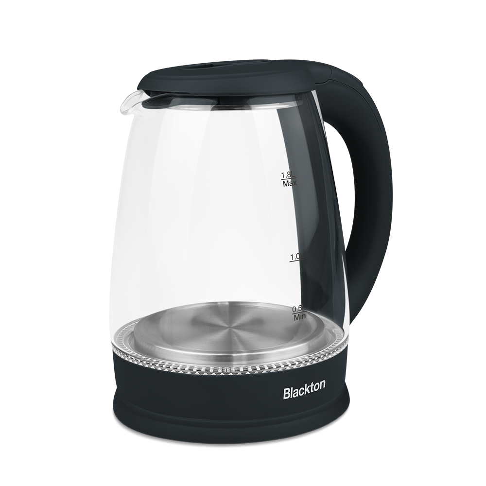 Чайник Blackton Bt KT102G Чёрный стекл (1,8 л, 1500Вт, диск)