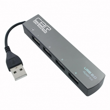 Концентратор USB 2.0  CBR CH-123, 4 порта, ноут.