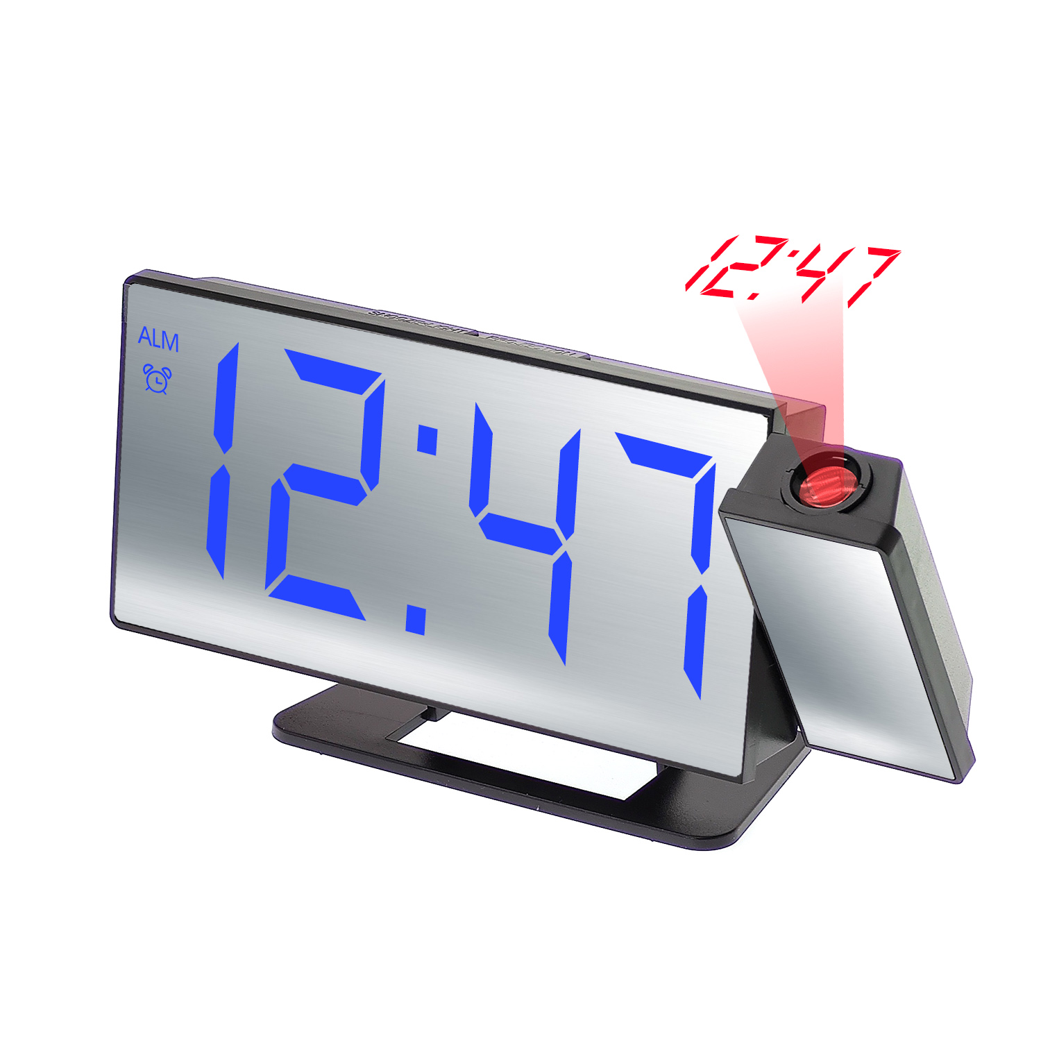 часы настольные VST-896-5 Синие, проекционные (без блока, питание от USB)