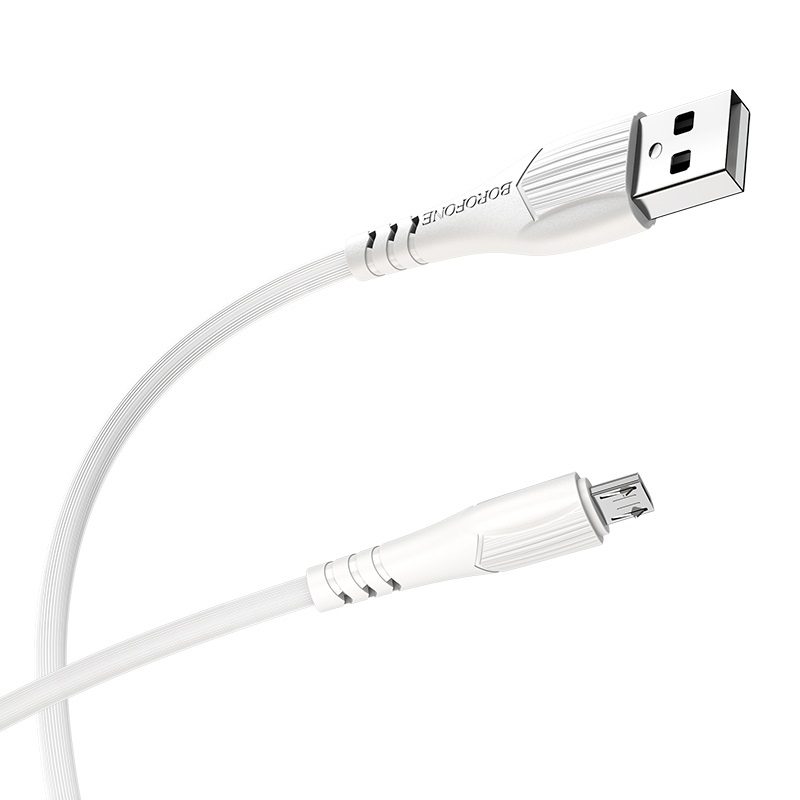 Кабель USB - micro USB BOROFONE BX37 Белый, 1м