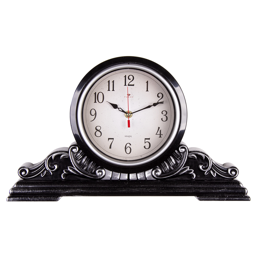 Часы настольные СН 4225 - 006 43х25 см, корпус черный с серебром "Классика" (10)
