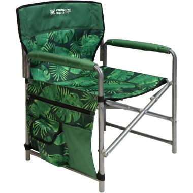 Кресло складное 1 КС1/2 с тропическими листьями темный (2/2)