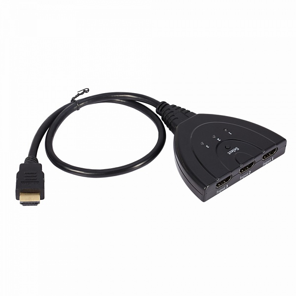 Сплиттер HDMI AVW26 (3 гнезда HDMI вход - 1 штекер HDMI выход) 40см