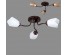 1003/3 (4) (2 коричневых, 2 белых)  Светильник бытовой потолочный (лампочка 220V 15W E27)