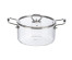 Mallony Кастрюля ITALIANO, 3,5 л, из жаропрочного боросиликатн стекла с крышкой с пароотводом