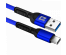Кабель USB - TYPE C F167,Blue, 1м, 2,4А,ткань Defender