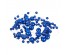 Бусы декоративные, шары разных диаметров, 200см, пластик, цвет синий (А06)