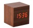 часы настольные VST-869-1 тёмно коричн корпус (красн цифры) (без блока, питание от USB)стоку. Большой каталог будильников оптом со склада в Новосибирске. Будильники оптом по низкой цене.