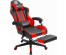 Кресло игровое  Rock черный/красный,подставка ,PU  DEFENDER