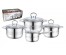 Fanhoff набор посуды (8) кастрюля 6л+3,5л+2,6л+ковш 1,8л 192-47169