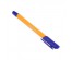 Ручка шариковая ClipStudio синяя, с желтым трехгранным корпусом, линия 0,7 мм, с инд. марк  50шт/уп