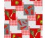 Клеенка GRACE F9020 ткань с пвх покрытием, красные перчики, 1,37(+-3)х20м