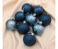 Набор шаров пластик d-6 см, 9 шт "Лилиан" синий 4316797