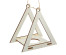 Подставка для кашпо подвесная Треугольник 20х20х14см, веревка 1.5м, дерево