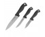 Набор ножей LARA LR05-51  3 предмета: Для очистки, Для овощей, Для стейка. чёрная ручка Soft Touch