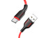 Кабель USB - TYPE C  BOROFONE BX63 Charming 1 метр, 3A, ТПЭ, черно-красный