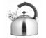 Чайник со свистком LARA LR00-06 сталь матовый (4л, индукционное дно 0.3мм, автоподъем ручки)