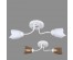1001/2 (3 коричневых, 3 белых) (6) Светильник бытовой потолочный (лампочка 220V 15W E27)